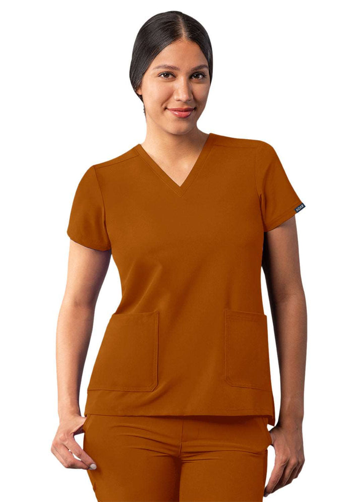 Adar Addition Modern V-Neck Scrub Top