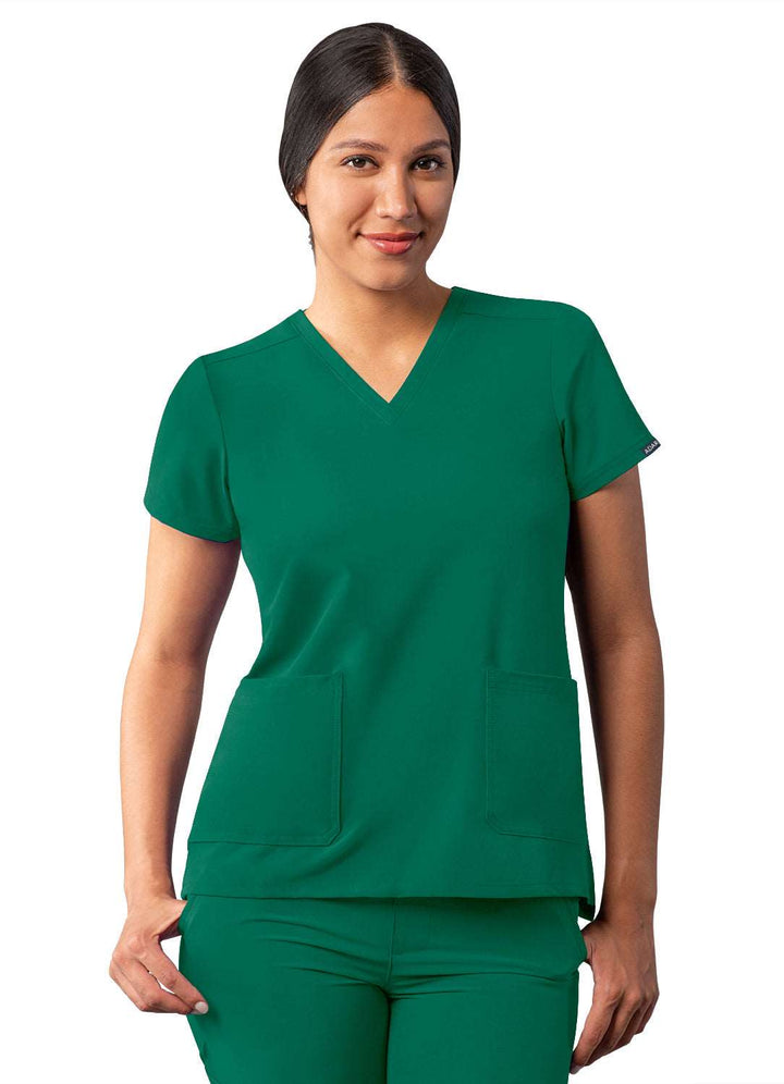 Adar Addition Modern V-Neck Scrub Top