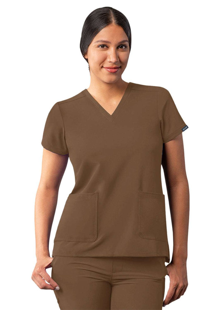 Adar Addition Modern V-Neck Scrub Top
