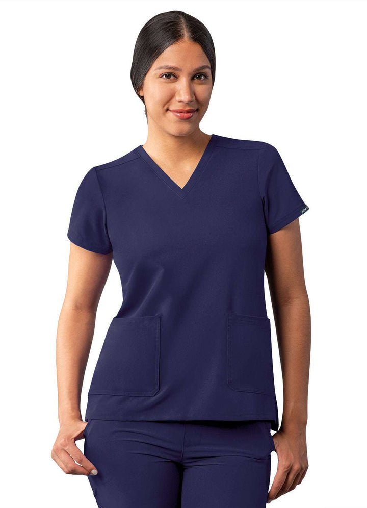 Adar Addition Modern V-Neck Scrub Top