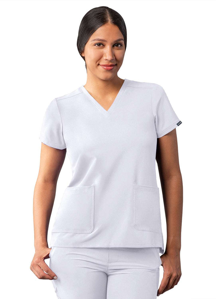 Adar Addition Modern V-Neck Scrub Top