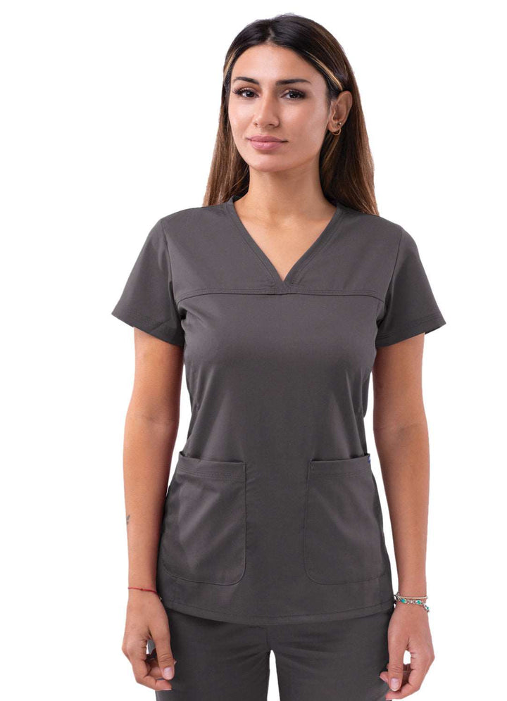 Adar Pro Women's Sweetheart V-Neck Scrub Top
